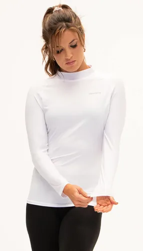 Vista 3 de DEVOPS Paquete de 3 camisetas de compresión para mujer, ajuste seco, cuello de tortuga, manga larga, para correr, atlética, camisetas