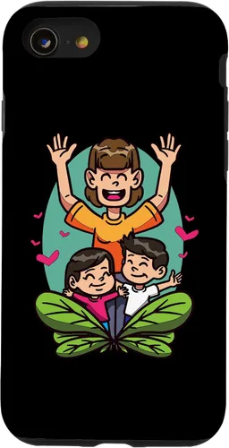Vista 18 de iPhone 16 Cartoon Children Playing Design For Kids And Family Case