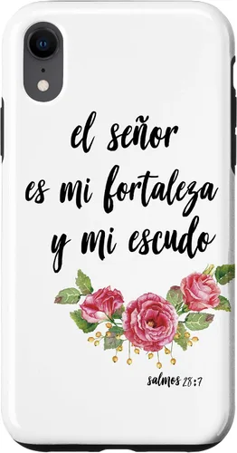 Vista 9 de Funda para iPhone 12 mini Salmos El Señor Es Mi Fortaleza Biblia Cristiana