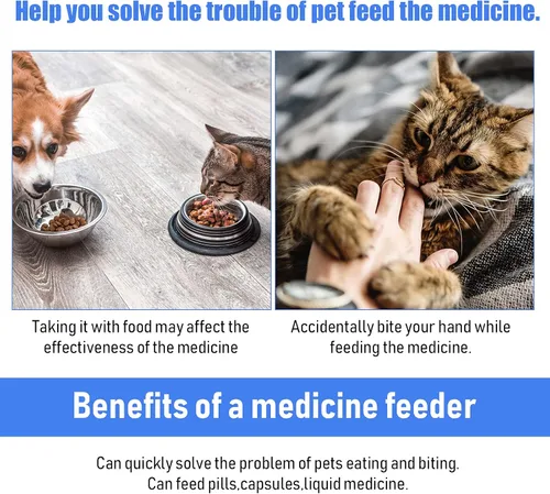 Vista 6 de 2 unidades de píldoras para mascotas para gatos pequeños, perros, dispensador de pistola de píldoras, píldoras para mascotas, píldoras de punta