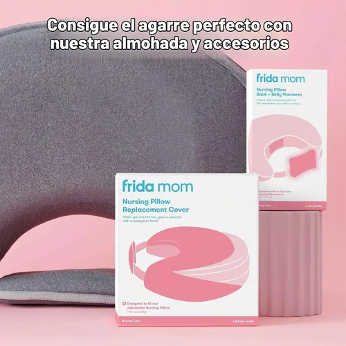 Vista 6 de Frida Mom Almohada de lactancia para la espalda + calentadores de vientre, alivio reutilizable de clic para calentar en un instante para la espalda