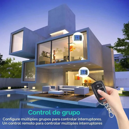 Vista 3 de QIACHIP - Relé de 12 V CC, mando a distancia inalámbrico con interruptor RF, control remoto de 4 canales, módulo 433 MHz, kit de transmisor y 1