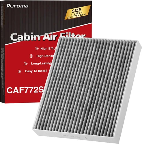 Vista 16 de Puroma Filtro de aire de cabina Carbón activado para CP930 CF10930 CAF1869P