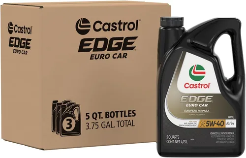Vista 10 de Castrol EDGE Euro 5W-40 A3/B4 Advanced - Aceite de motor Syn completo, 1 cuarto de galón, paquete de 6