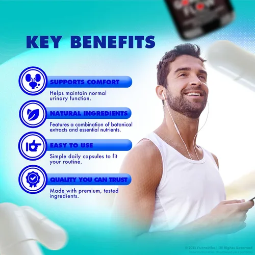 Vista 4 de Flow Care Pro - Apoyo oficial para la salud de la próstata y la vejiga con ingredientes naturales para el flujo urinario, comodidad y sueño sin