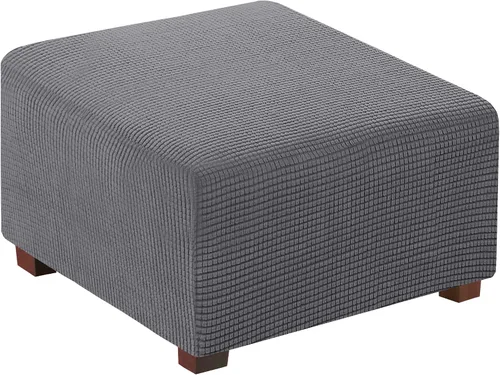 Vista 17 de Flamingo P Funda otomana elástica cuadrada, protector de muebles, protector de muebles plegable, protector de muebles, funda suave con parte
