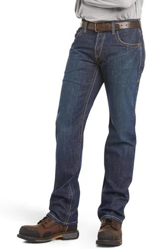 Vista 2 de Jeans para hombre Ariat, no Inflamable M5, ajuste entallado, corte recto