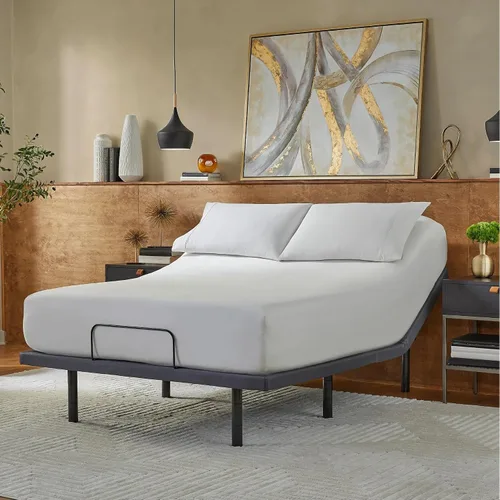 Vista 10 de Beautyrest baselogic Nivel 1 - Base de cama ajustable individual XL - Ajuste de la cabecera, control remoto con cable, patas removibles para diseño