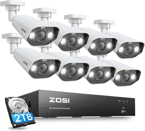 Vista 10 de ZOSI - Cámara de seguridad híbrida tipo bala 4 en 1 TVI/CVI/AHD/960H CVBS de 2.0MP, 1080P HD, 1920TVL para exteriores en interiores