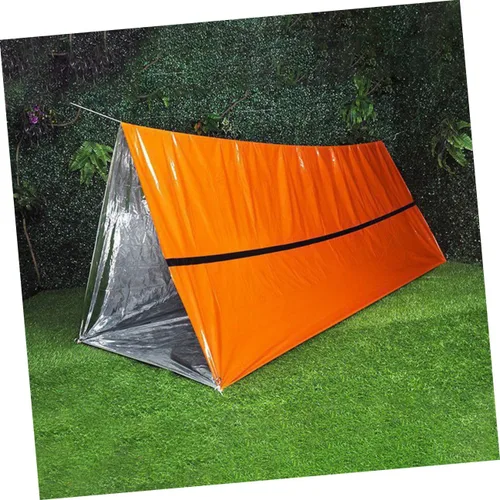 Vista 6 de BESPORTBLE Tienda de campaña de tubo al aire libre de emergencia portátil a prueba de viento PE Material Tienda de supervivencia para acampar