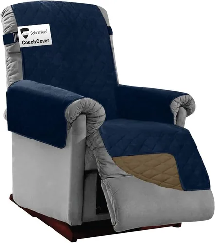 Vista 50 de Sofa Shield - Funda para sofá Loveseat con correa patentada, protector de cojín, funda reversible diseñada en EE. UU. resistente a manchas