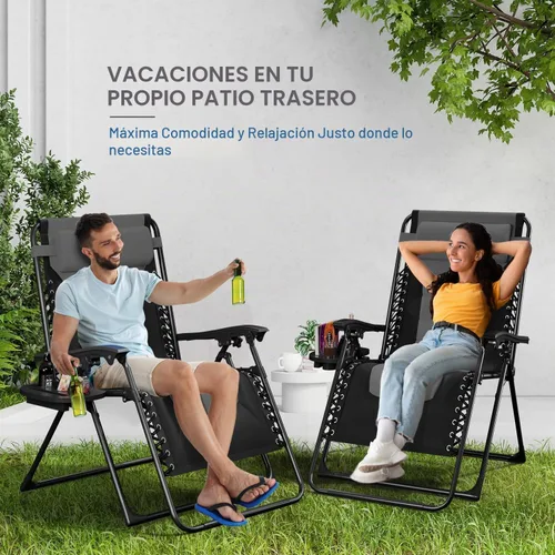 Vista 8 de Nestl Silla acolchada de gran tamaño de gravedad cero, silla de salón Gris / Negro
