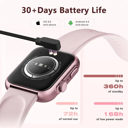 Vista 8 de Reloj inteligente para hombres y mujeres, llamada Bluetooth, más de 120 modos deportivos, seguimiento del sueño, contador de pasos y calorías, reloj