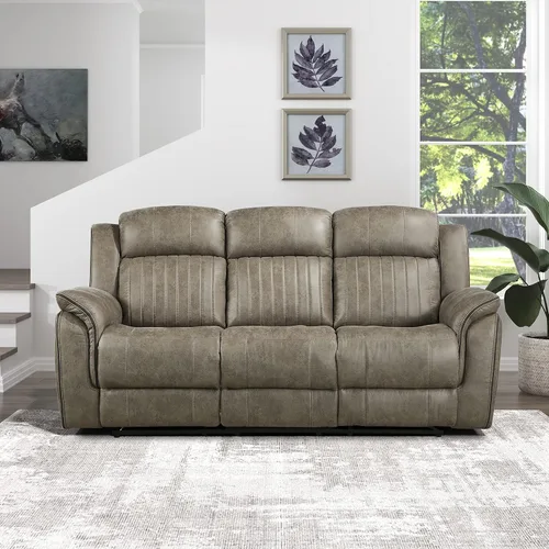 Vista 18 de Lexicon Juego de 2 piezas para sala de estar reclinable, asientos de cine en casa, sofás tapizados de microfibra pulida manual, sofá de caravana