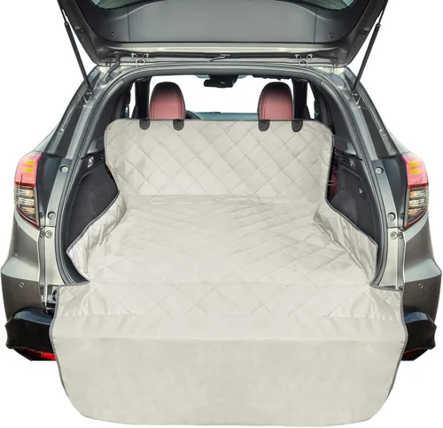 Vista 16 de Forro de carga SUV para perros - Funda para maletero para SUV con protector de solapa para parachoques A-Negro