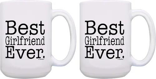 Vista 10 de ThisWear Regalo de cumpleaños para novia, mejor novia, regalo de 11 oz, taza de café de cerámica, taza de té, color blanco