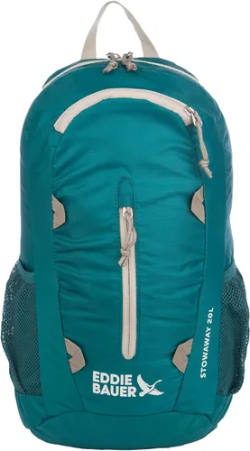 Vista 18 de Eddie Bauer Stowaway Mochila Empacable Viaje Exterior Ligera Plegable Duradera Poliéster Ripstop 30L - Cereza Negra