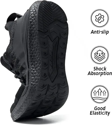 Vista 4 de Kickticks Tenis deportivos sin cordones para mujer, tenis atléticos, para correr, entrenamiento, ligeros, casuales, para gimnasio, para mujer