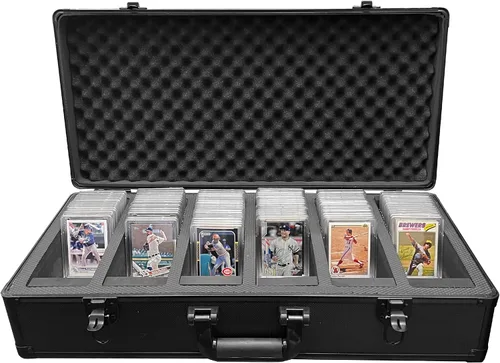 Vista 7 de EASYGO PRODUCTS Caja de almacenamiento de tarjetas graduadas Premium Trading Sports Card BGS PSA SGC GMA vitrina divisores de espuma béisbol, 2
