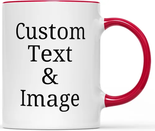 Vista 6 de Fantastic Gifts Taza con foto personalizada con texto personalizado, sube tu imagen con diferentes diseños Taza con Foto Personalizada y Texto Taza