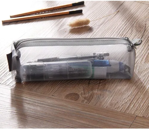 Vista 2 de Bolsa de malla para bolígrafos, estuche para lápices, bolsa de herramientas de maquillaje, bolsa de almacenamiento