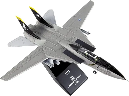 Vista 2 de F14 Tomcat 1/100 Modelo de avión fundido a troquel Marina de los Estados Unidos (F-14)