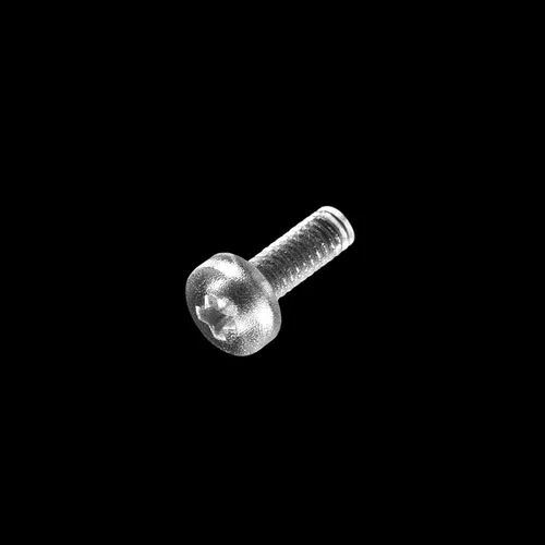 Vista 5 de uxcell M2x6mm plástico Phillips pernos 50pcs PC Pan cabeza máquina tornillos transparentes