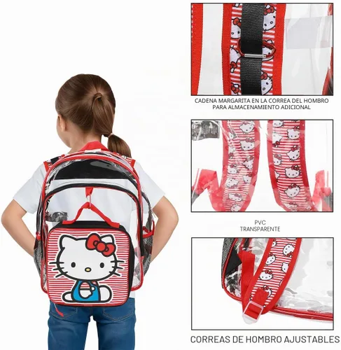 Vista 4 de BIOWORLD Set de Mochila para Niñas Lilo & Stitch (niño pequeño/niño grande) Morado Talla Única