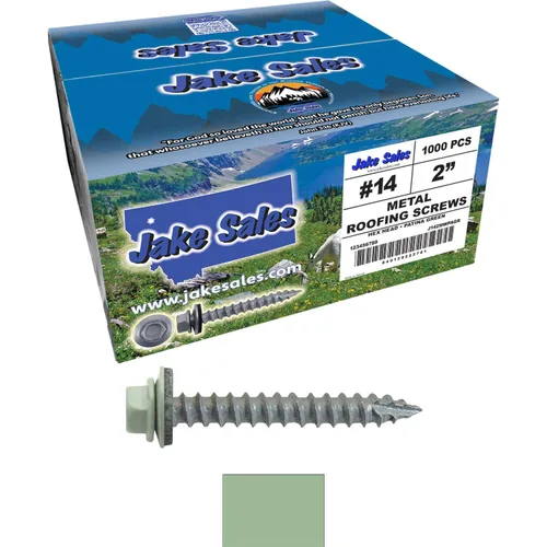 Vista 236 de TORNILLOS PARA TECHOS DE METAL #14: (250) Tornillos x 1" ABC GRIS Tornillo para techo de chapa metálica con cabeza hexagonal y arandela.