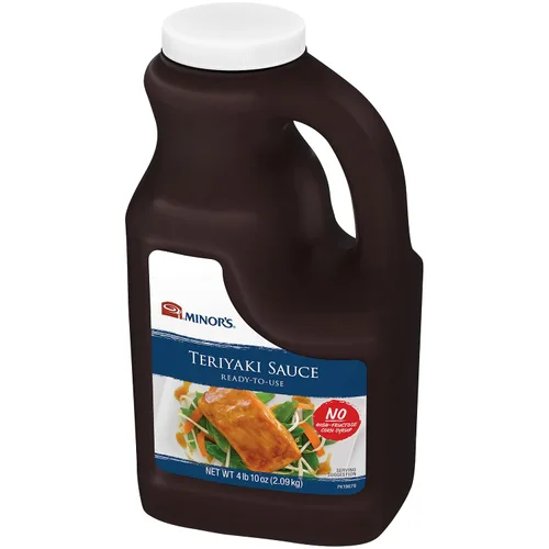 Vista 8 de Minor's Salsa teriyaki y salteada, salsa barbacoa y adobo, botella a granel de 4 libras y 9.6 onzas (el embalaje puede variar) (paquete de 2)