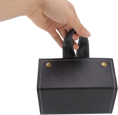 Vista 9 de TOPINCN Estuche organizador de gafas de sol para hombres y mujeres, 5 ranuras, soporte de lentes de almacenamiento de piel sintética para gafas
