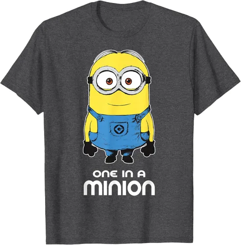 Vista 38 de Despicable Me Camiseta estampada Minions Bob One in A Minion Negro
