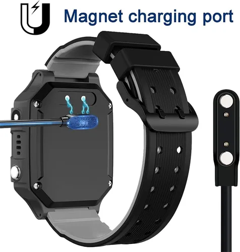 Vista 3 de Aliwisdom Paquete de 2 cargadores universales para reloj inteligente magnético, accesorios de reloj de 23.6 in, USB, 2 pines, 0.300 in, cable