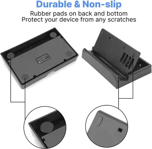 Vista 7 de Tangaroa Base de soporte de cubierta de vapor soporte plegable ajustable para accesorios de Steamdeck con almohadilla de silicona antideslizante