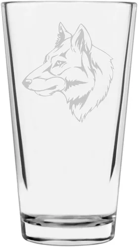 Vista 436 de Podenco Canario - Vaso de pinta de 16 onzas con temática de perro personalizado