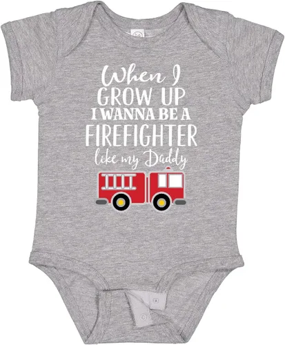 Vista 16 de inktastic Body de bebé Future Firefighter Like Daddy