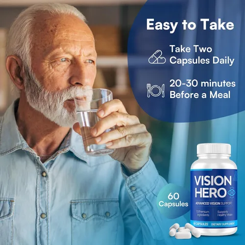 Vista 4 de Advanced Vision Support, suplementos para los ojos, 60 cápsulas de suplementos de salud ocular para adultos (paquete de 1)