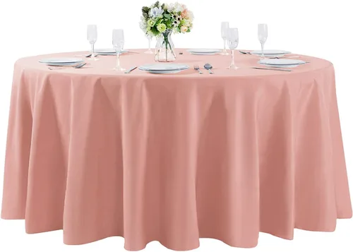 Vista 107 de Mantel rectangular de tela de poliéster lavable de 60 x 120 pulgadas, para decoración de bodas, fiestas, comedores, banquetes