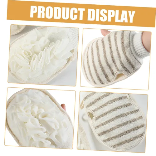 Vista 8 de Toalla de baño, toallas de masaje, puf de malla, paño japonés, guante coreano, toalla exfoliante, guante de baño, guante exfoliante, paño de lavado