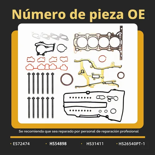 Vista 7 de Juego de juntas de cabeza 1.4L con pernos de cabeza compatible con Chevy Cruze, Sonic, Trax, compatible con Buick Encore 1.4L Gas DOHC 2011-2016