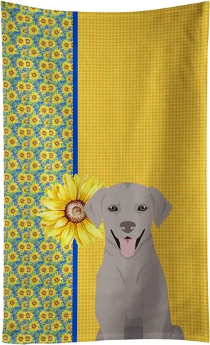 Vista 99 de Caroline's Treasures WDK5313KTWL - Toalla de cocina con diseño de girasoles de verano, color negro y tostado, Airedale Terrier, toalla de mano