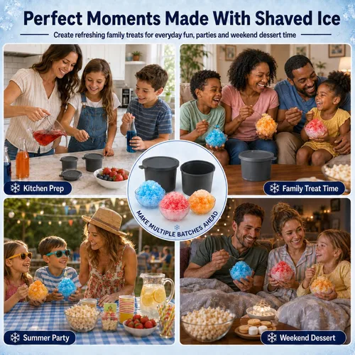 Vista 8 de 8 piezas de moldes de hielo accesorios para accesorios de hielo afeitado