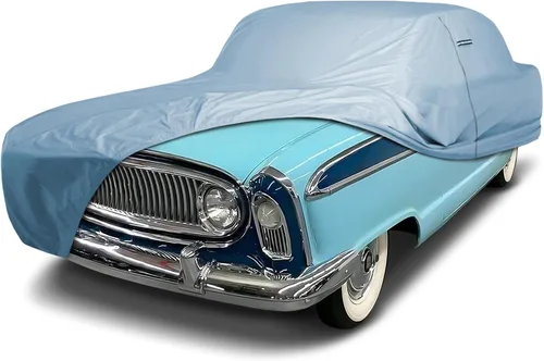 Vista 42 de iCarCover Funda de automóvil personalizada de alta calidad para AMC Ambassador 1965-1973, resistente, impermeable, para todo tipo de clima, lluvia
