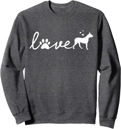 Vista 4 de Dogo Argentino - Sudadera de regalo con diseño de pata de mascota, Negro