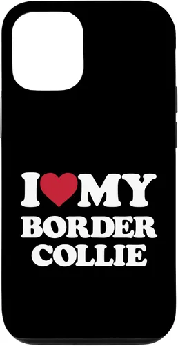 Vista 26 de iPhone 16 I Love My Border Collie - I Heart My Border Collie Case