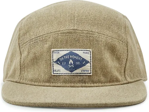 Vista 10 de CLAPE Gorra Snapback de 5 paneles para hombre, de algodón lavado, estilo 5p02-lavado Negro