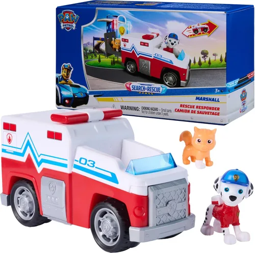Vista 13 de Paw Patrol: Search & Rescue, Chase Rescue Cruiser Vehicle with 2 Figures