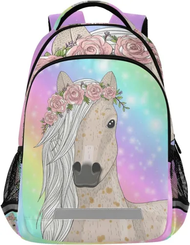 Vista 23 de ALAZA Divertidas mochilas de viaje para computadora portátil, mochila escolar para hombres, mujeres, adolescentes, niños, 33, Pugs de dibujos Pugs