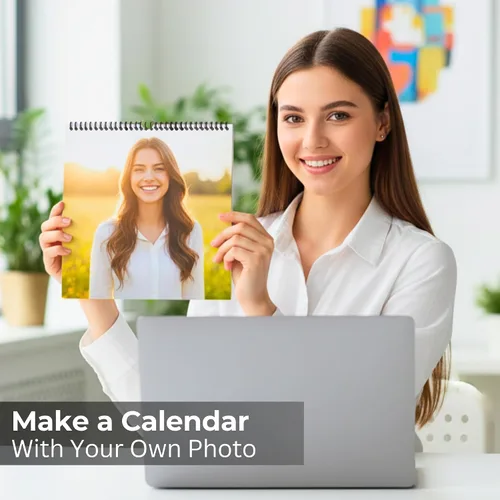 Vista 8 de Calendario de pared con fotos personalizadas 2026 para el hogar y la oficina, imprime tus 13 recuerdos y haz tu propio calendario personalizado