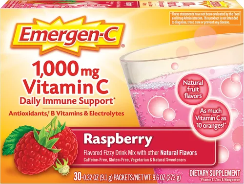 Vista 3 de Emergen-C 1000 mg de vitamina C en polvo para apoyo inmunológico diario, suplementos de vitamina C sin cafeína con zinc y manganeso, vitaminas B